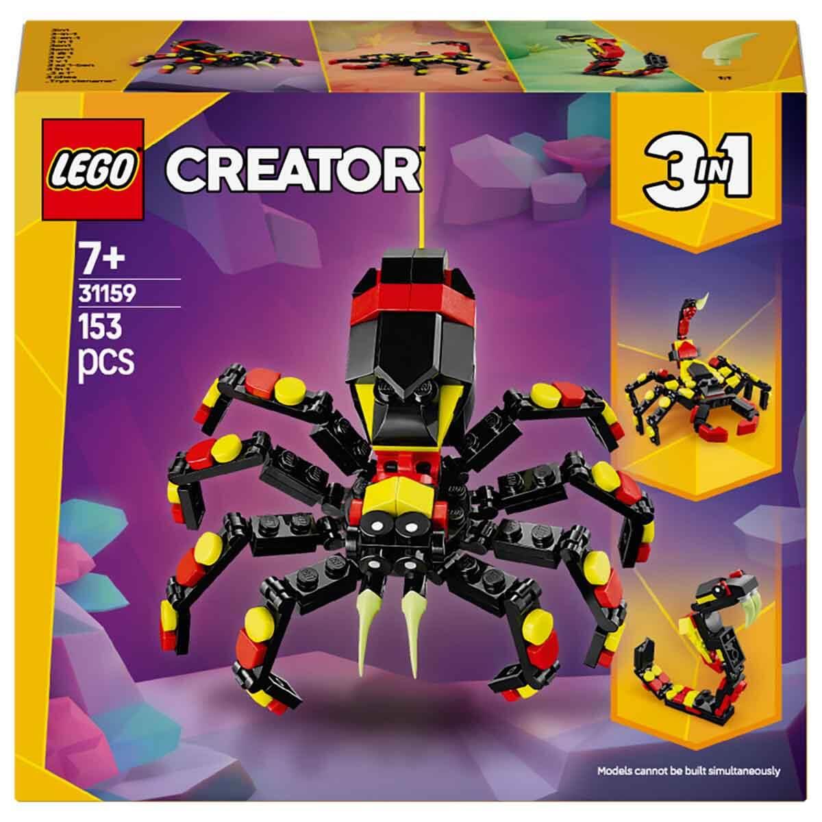 LEGO CREATOR VAHSI HAYVANLAR SASIRTICI ORUMCEK 31159 Diğer LMC31159