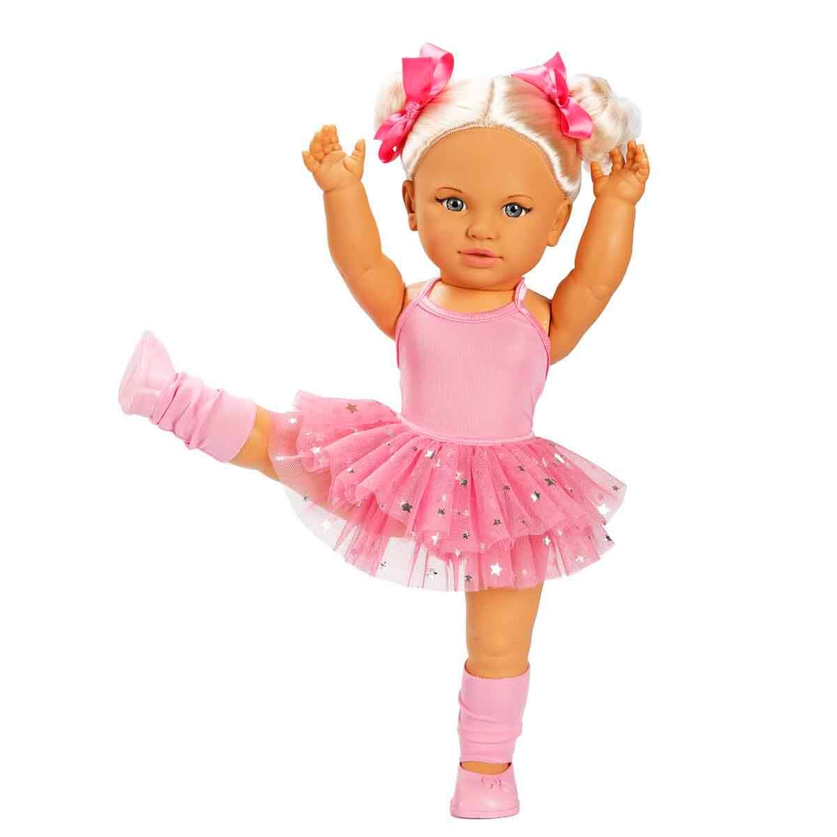 Tina Ballerina Bebek 45 cm Koyu Pembe Sunman S00006455 KP