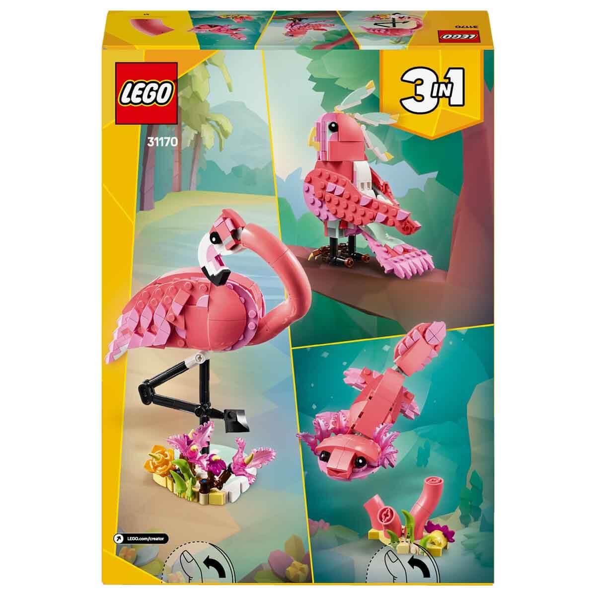 LEGO CREATOR VAHSI HAYVANLAR PEMBE FLAMINGO 31170 Diğer LMC31170