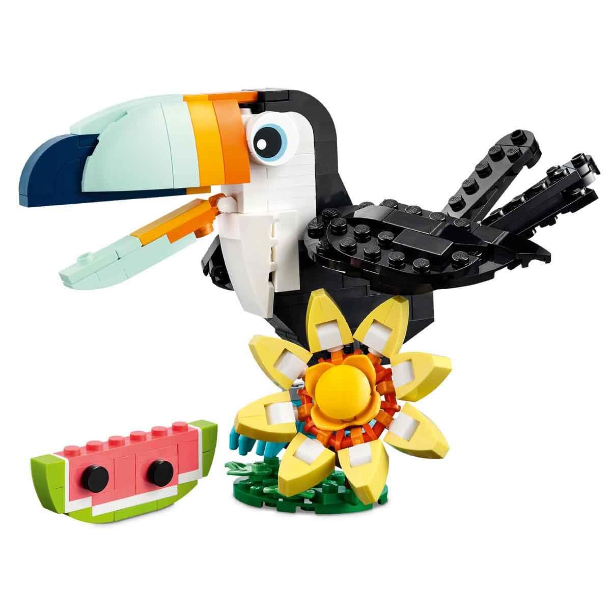 LEGO CREATOR 3U 1 ARADA VAHSI HAYVANLAR: TROPIKAL TUKAN KUSU 31173 Diğer LMC31173