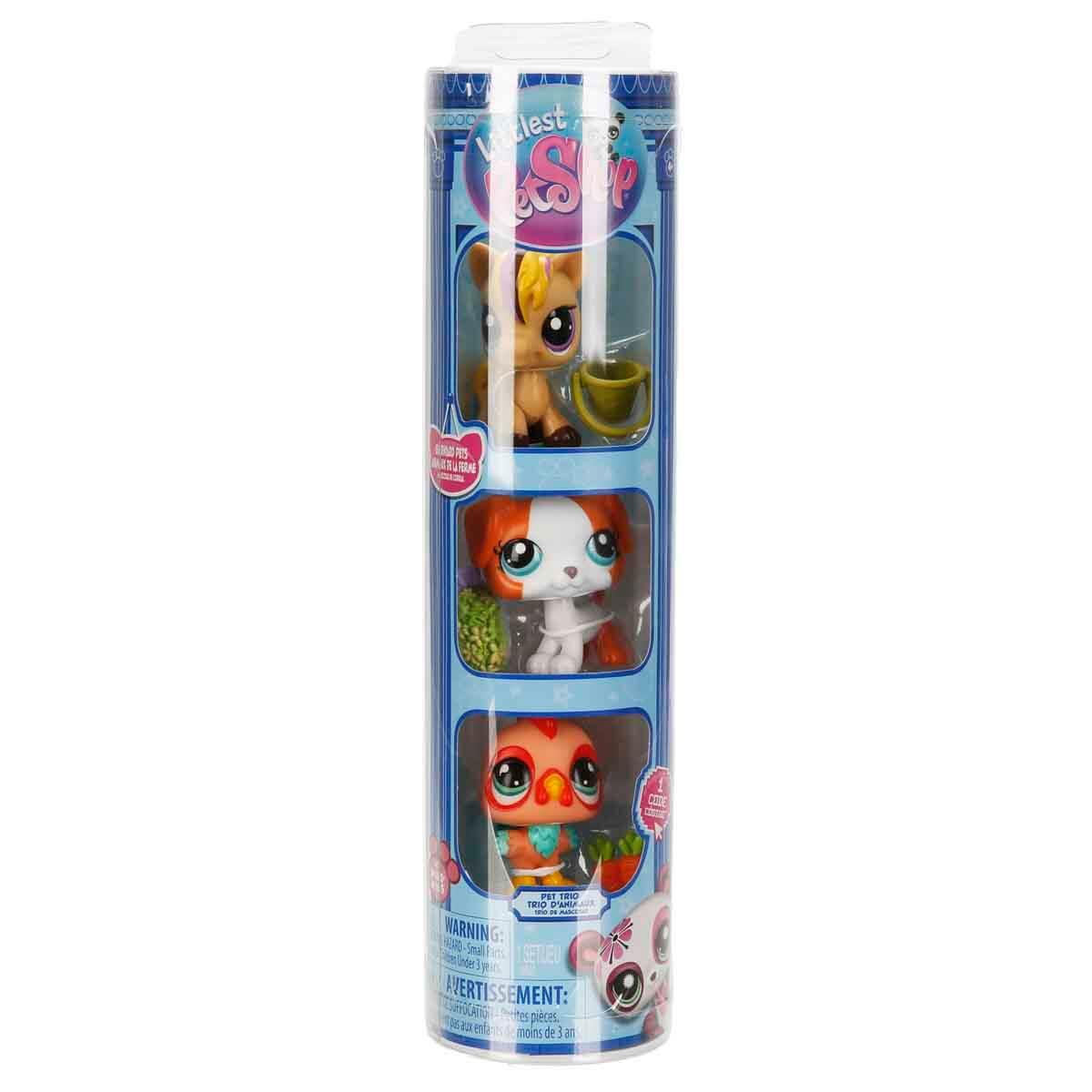 LITTLEST PET SHOP MINISLER 3LU FIGUR SETI S3 BORNYARD PETS Diğer S00006469 KK