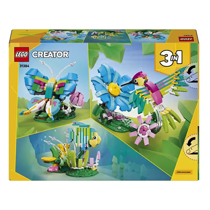 LEGO CREATOR 3’U 1 ARADA VAHSI HAYVANLAR: RENKLI SINEK KUSU 31384 Diğer LMC31384