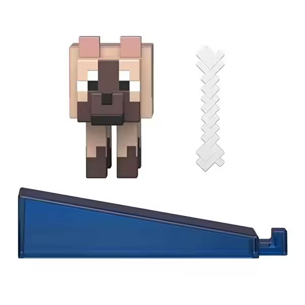 MINECRAFT BLOK OLUSTUR SERISI FIGURLERI CHESTNUT WOLF GTP08-JJR90 Diğer JJR90