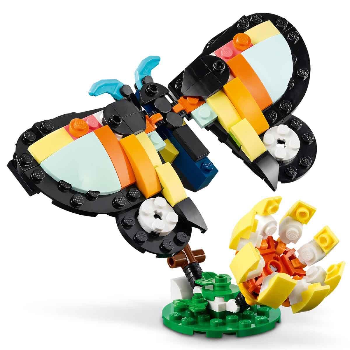 LEGO CREATOR 3U 1 ARADA VAHSI HAYVANLAR: TROPIKAL TUKAN KUSU 31173 Diğer LMC31173
