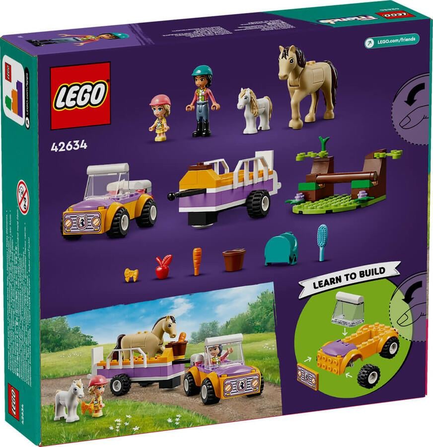 LEGO FRIENDS AT VE MIDILLI ROMORKU 42634 Diğer LGF42634