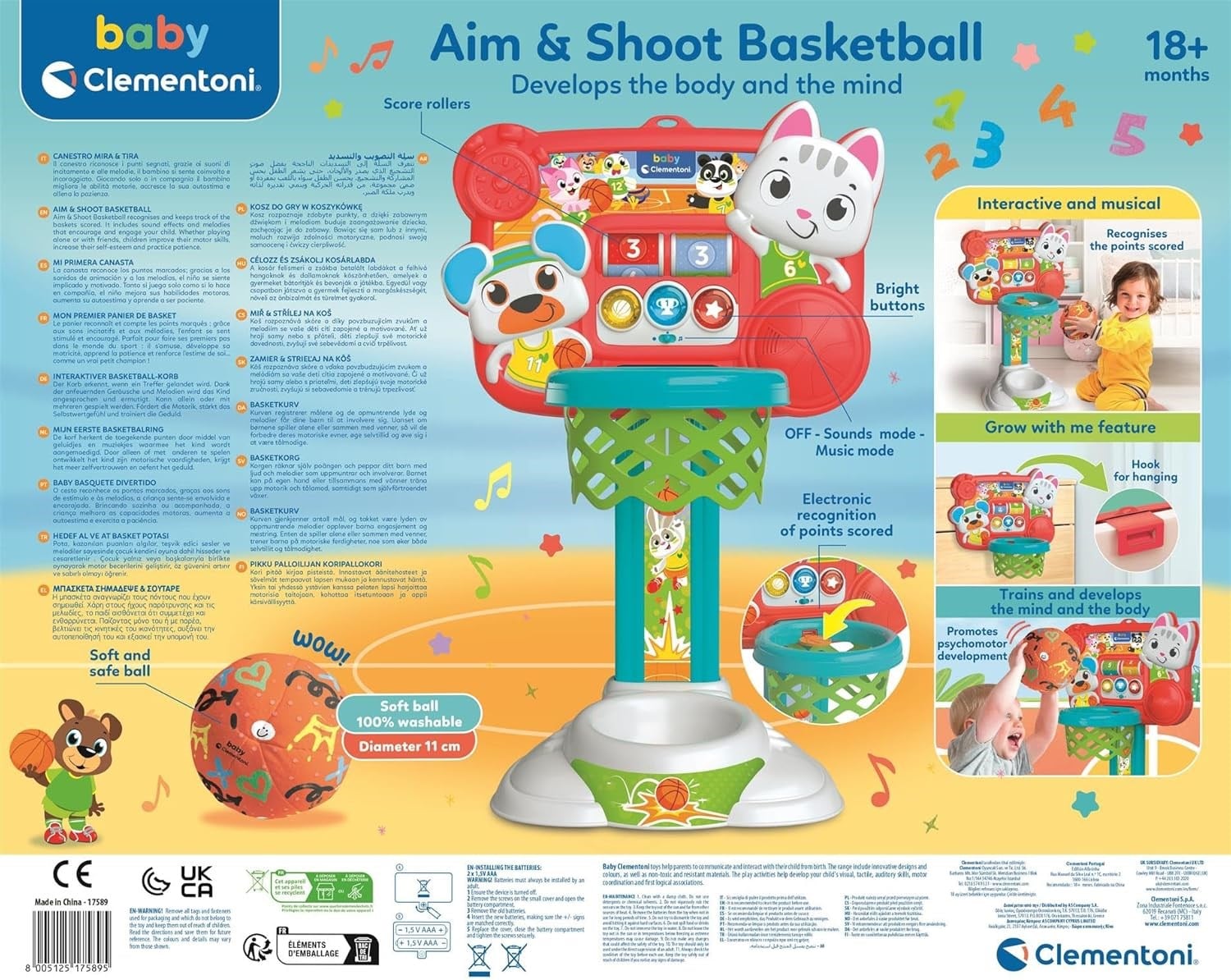 Baby Clementoni Basket Potası 17589 Clementoni CLE 17589