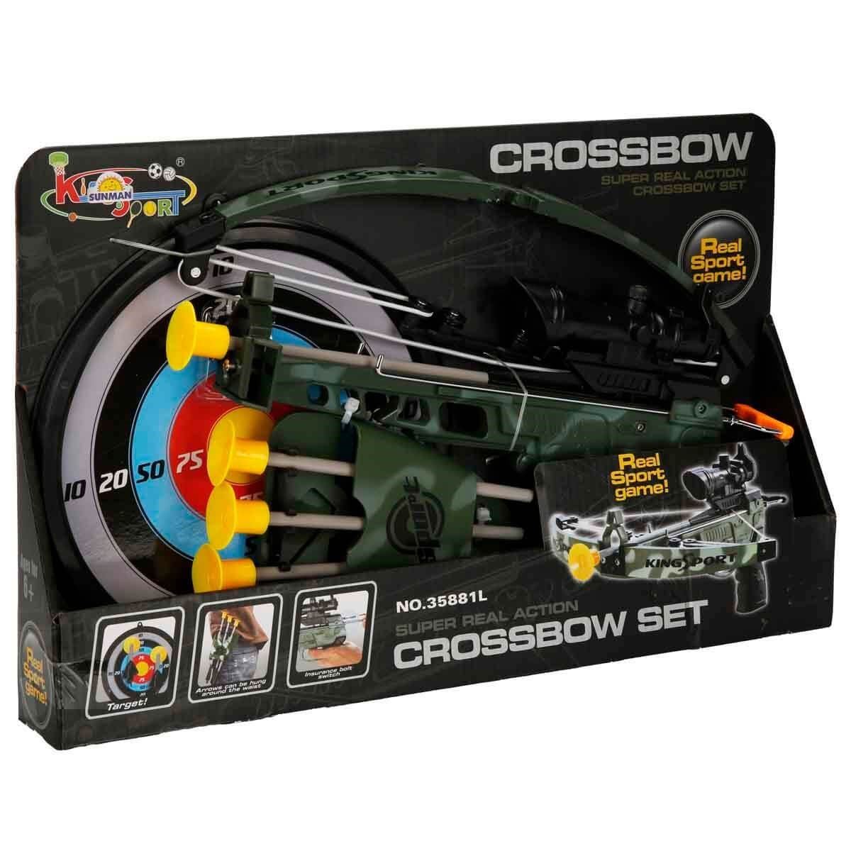 Sun-Yfn-Kng-Ok Set Crossbow Askerı 4 Vak.Ok/Sadak/Hedeflı Sunman 18159