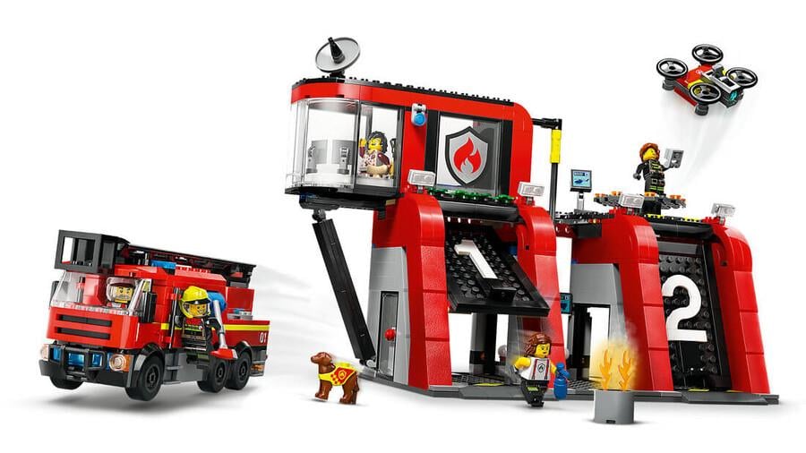 LEGO CITY ITFAIYE KAMYONLU ITFAIYE MERKEZI 60414 Diğer LSC60414