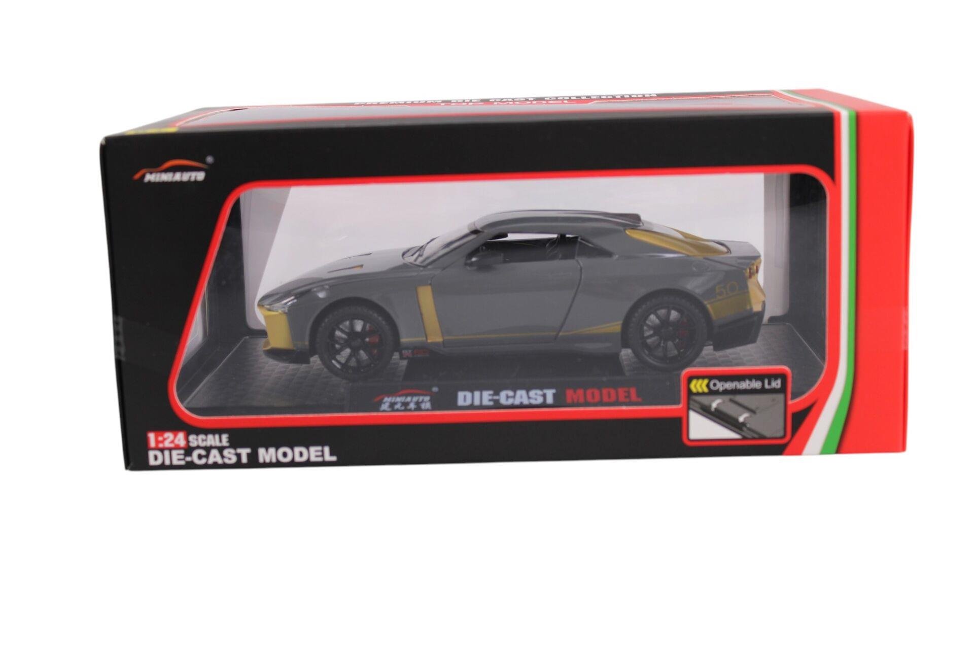 NISSAN GTR 1:24 ISIKLI SESLI KUTULU DC24243 Diğer KZL DC24243
