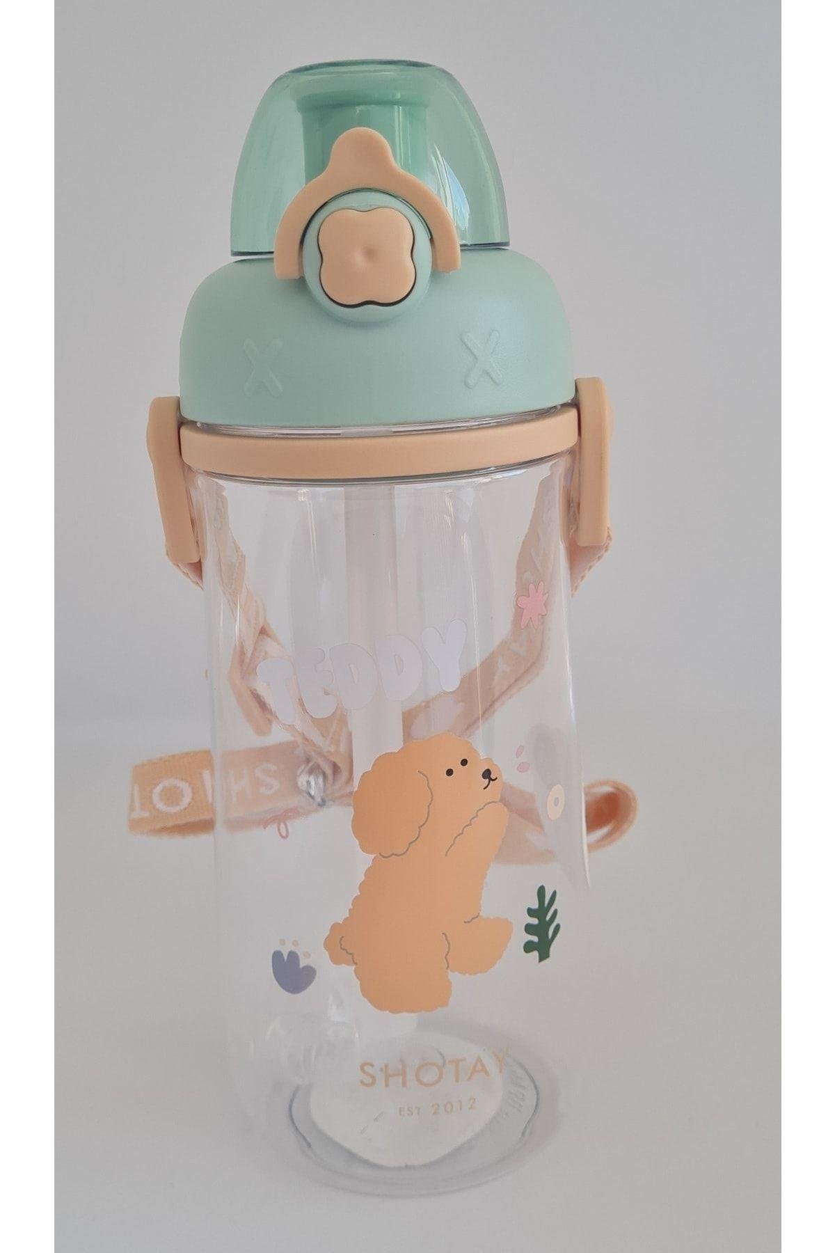 Shotay Cute Tritan Matara 600 ml Yeşil Shotay SHT ST 7010 Y