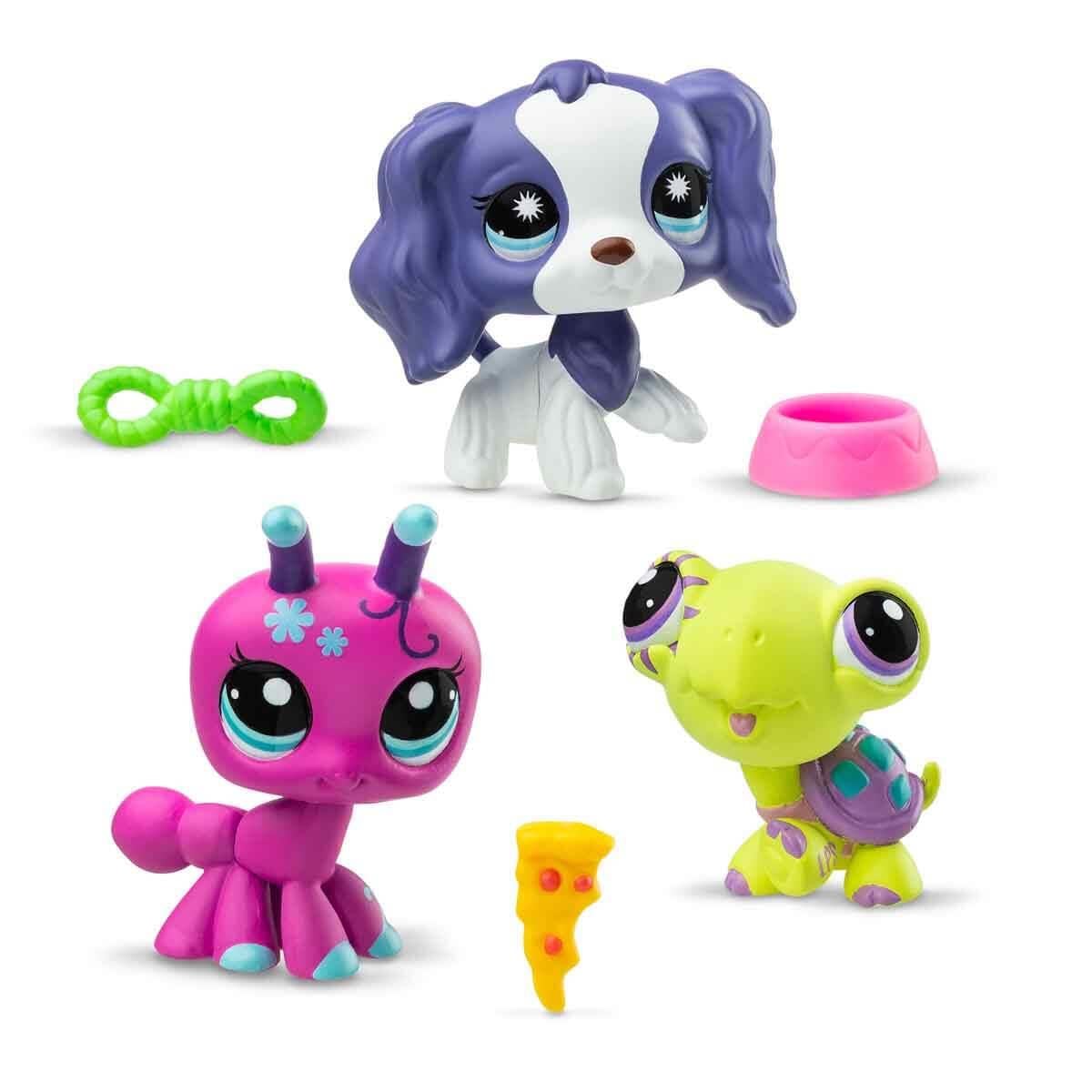 LITTLEST PET SHOP MINISLER 3LU FIGUR SETI S3 BACKYARD PETS Diğer S00006469 BCK PTS