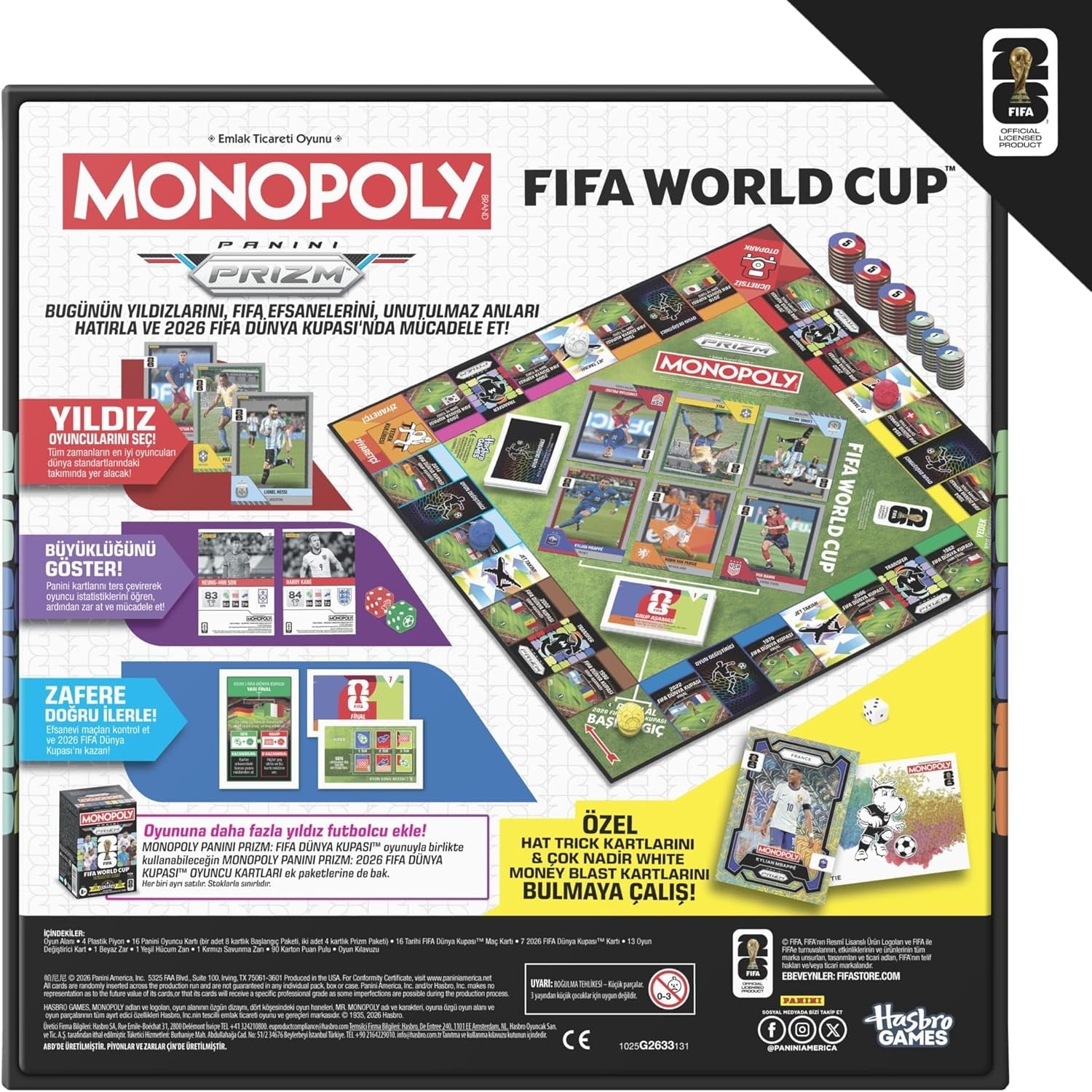 MONOPOLY PANINI PRIZM FIFA DUNYA KUPASI 2026 G2633 Diğer G2633