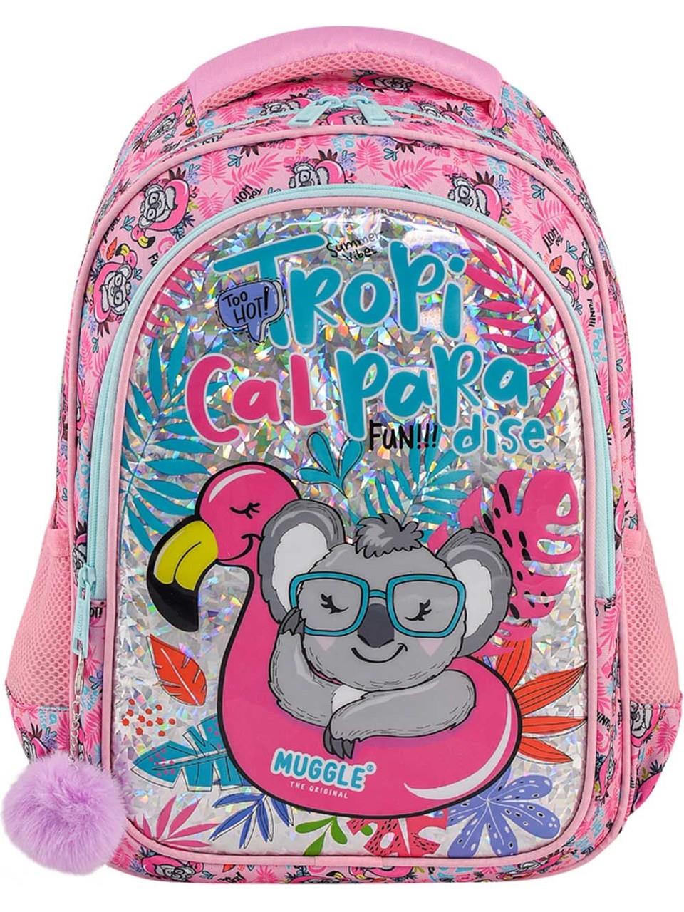 MUGGLE Tropikal Pradice Pembe Okul Çantası 8904 Diğer MU 8904