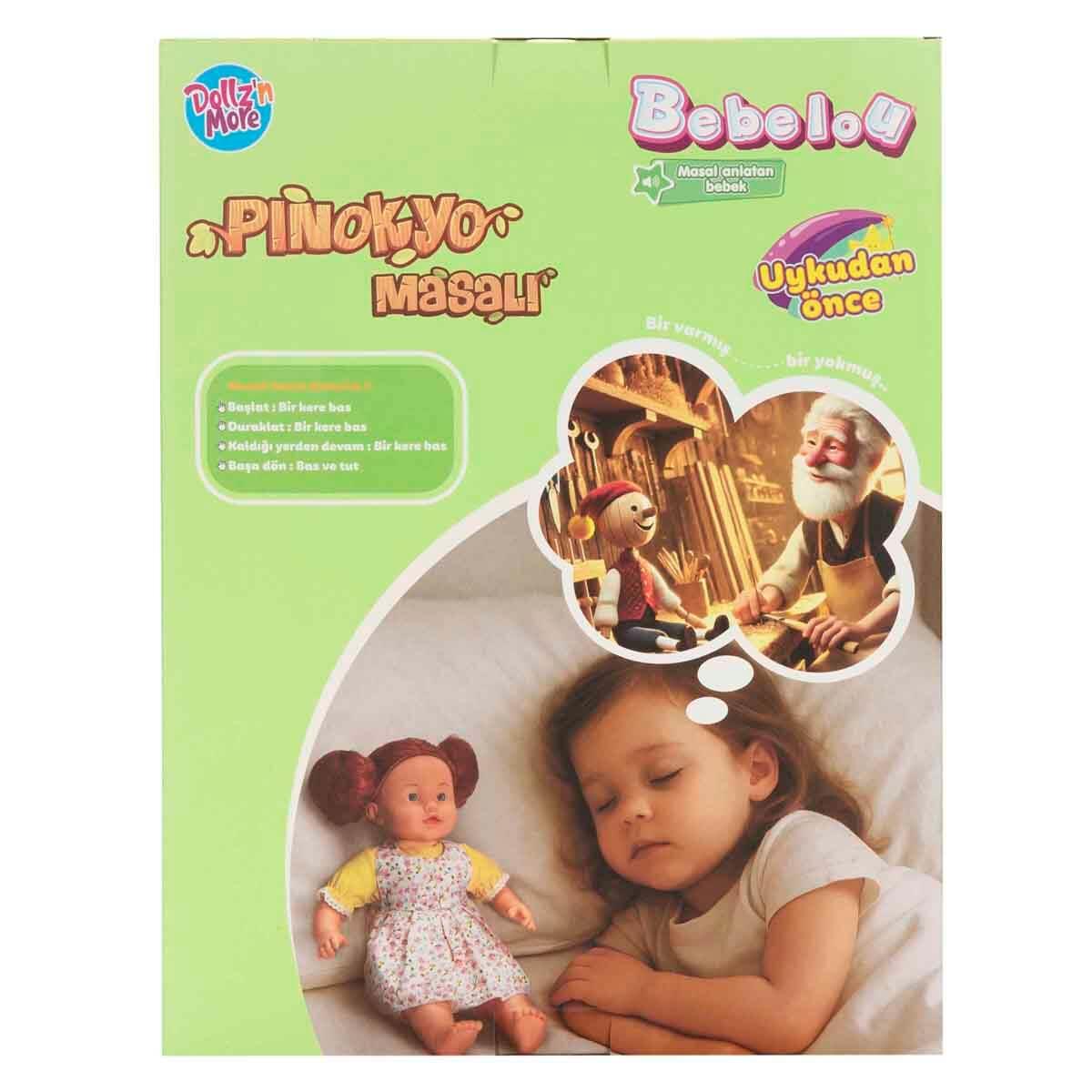 BEBELOU UYKUDAN ONCE BEBEGI MASAL ANLATAN PINOKYO 40 CM S01040042 Diğer S01040042
