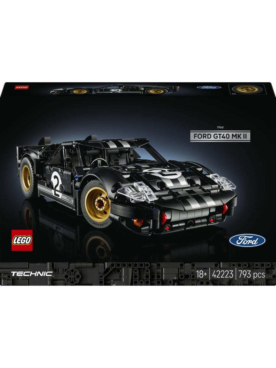 LEGO Technic 1966 Ford GT40 MKII Yarış Arabası 42223 Lego LMT42223