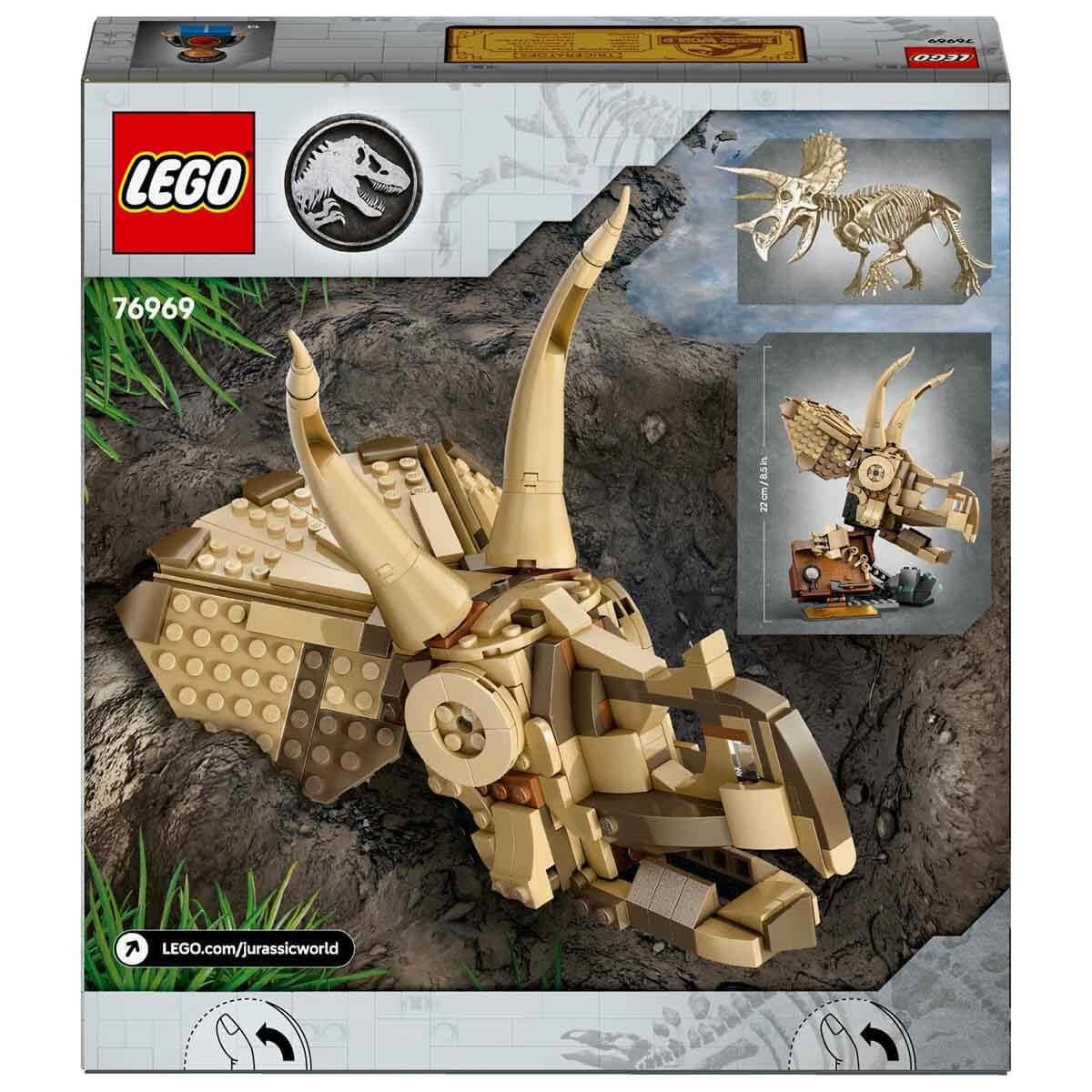 LEGO JURASSIC WORLD DINOZOR FOSILLERI TRICERATOPS KAFASI 76969 Diğer LJW76969