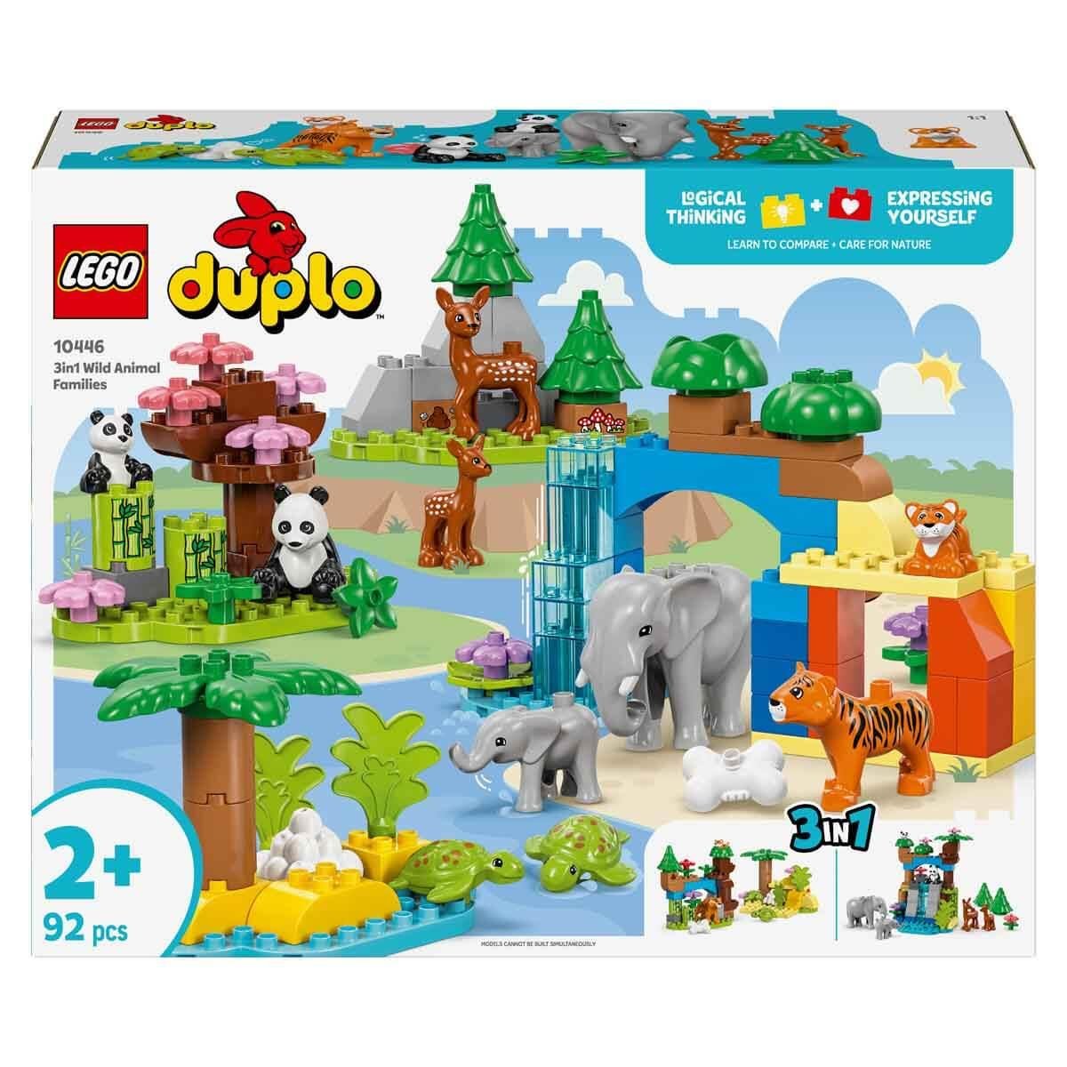 LEGO DUPLO KASABASI 3’U 1 ARADA VAHSI HAYVAN AILELERI 10446 Diğer LED10446