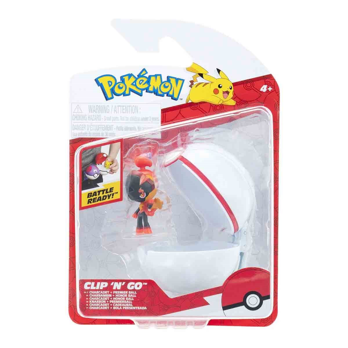 Pokémon Clip 'n' Go Poké Topu ve Figür Seti Charcadet + Premier Ball 95057 C-PKW4148 Pokemon PKW4148