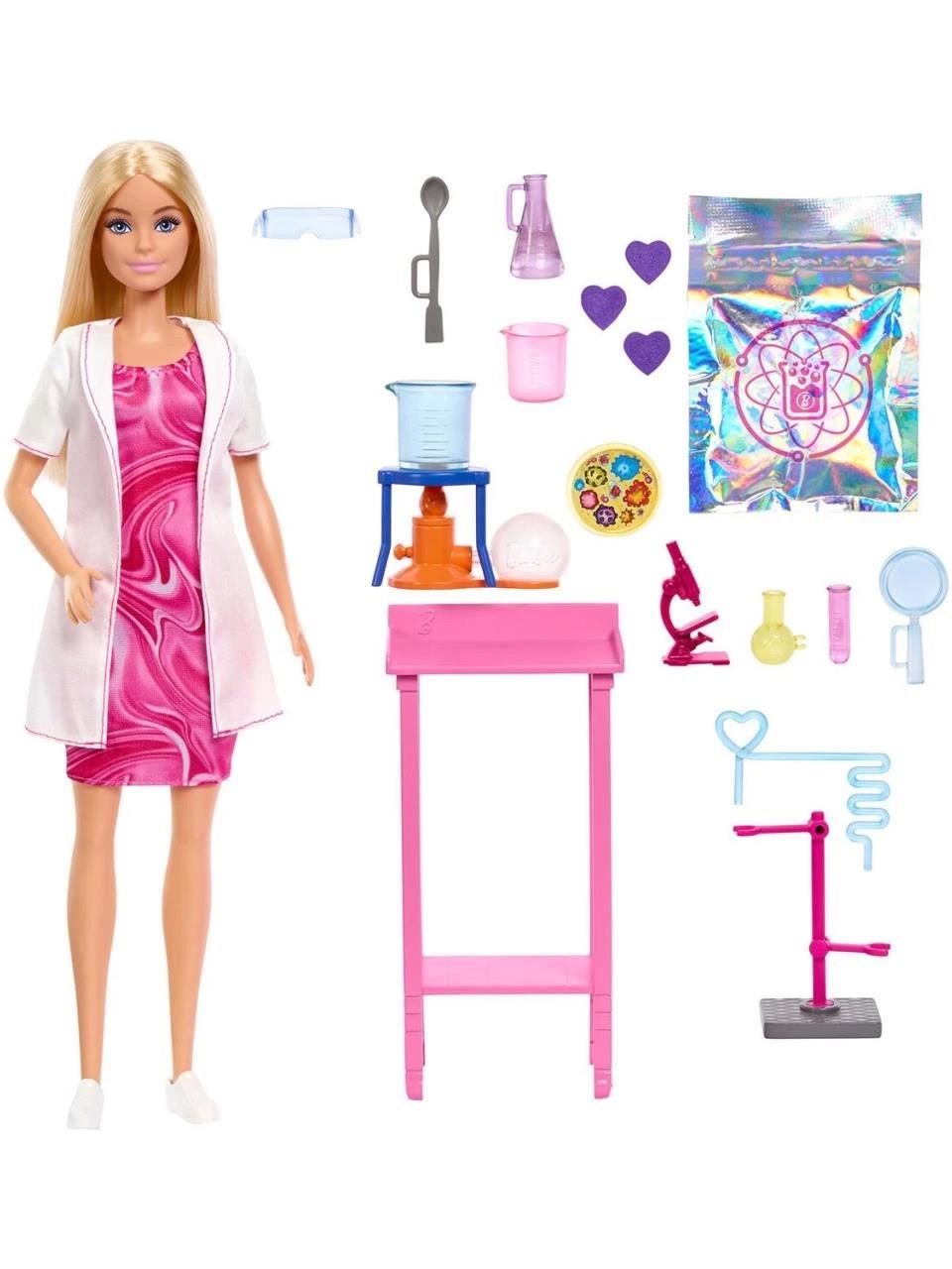 Barbie Kariyer Oyun Setleri Bilim Uzmanı ve Aksesuarları JCR70 Barbie JCR70