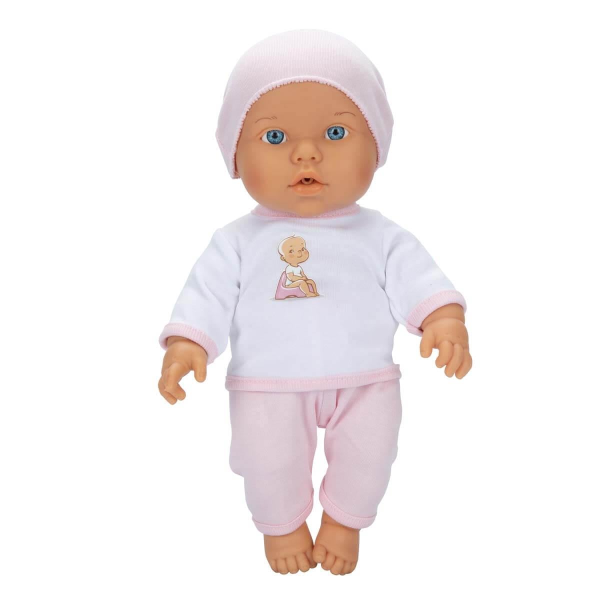 SESLI BEBELOU TUVALET ZAMANI BEBEK SETI 32 CM PEMBE Diğer S01030141 P