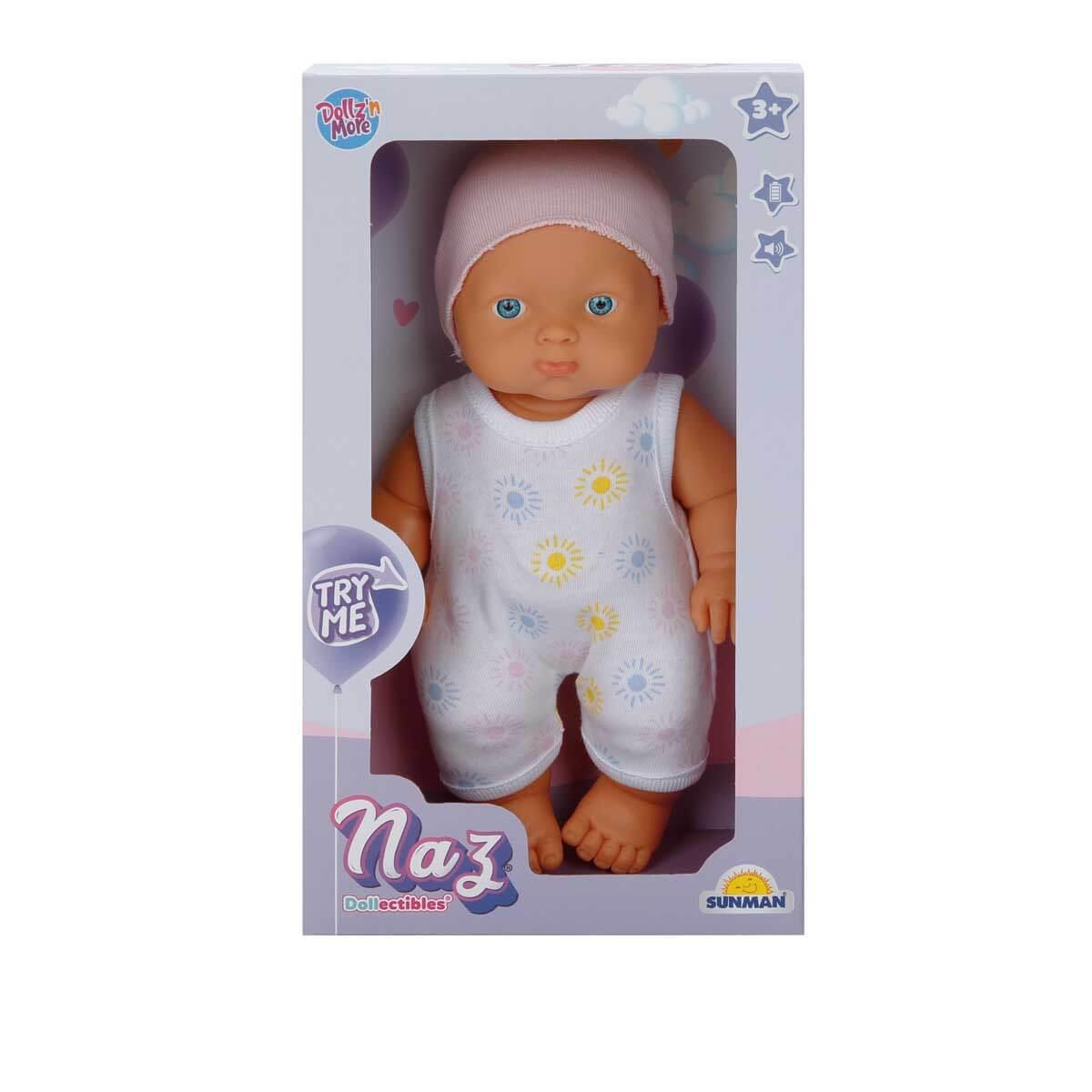 NAZ BEBEK SESLI 23 CM PEMBE SAPKALI Diğer S00020020 P
