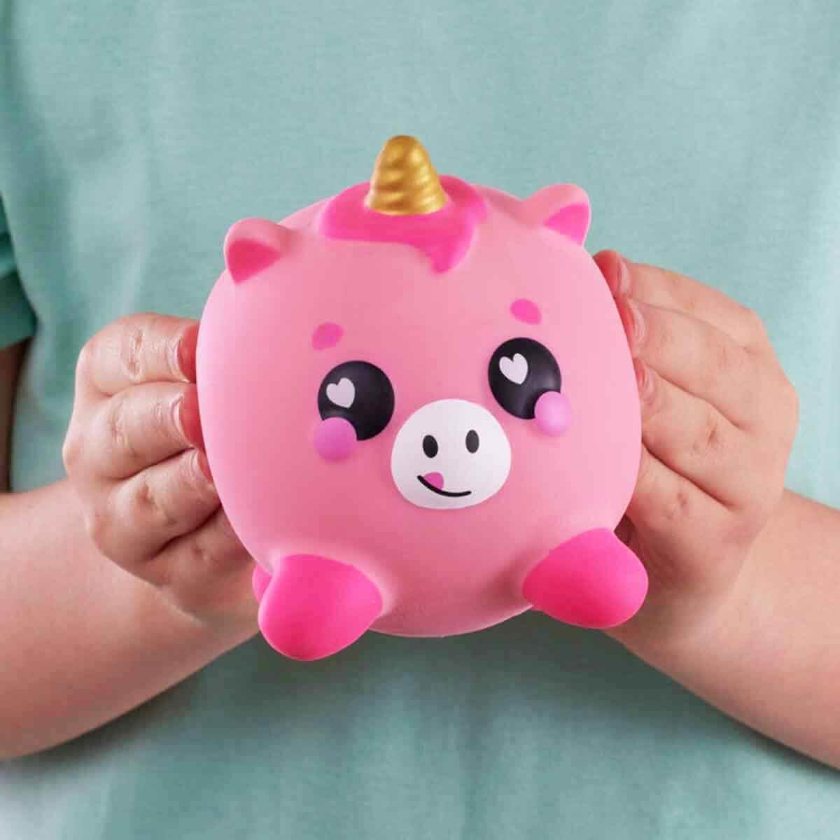 SMOOSHZEES MIDI LUVZEES SQUISHY FIGUR SERI1 MH003001 - PEMBE UNICORN ZAPPY Diğer MH003001 PUZ