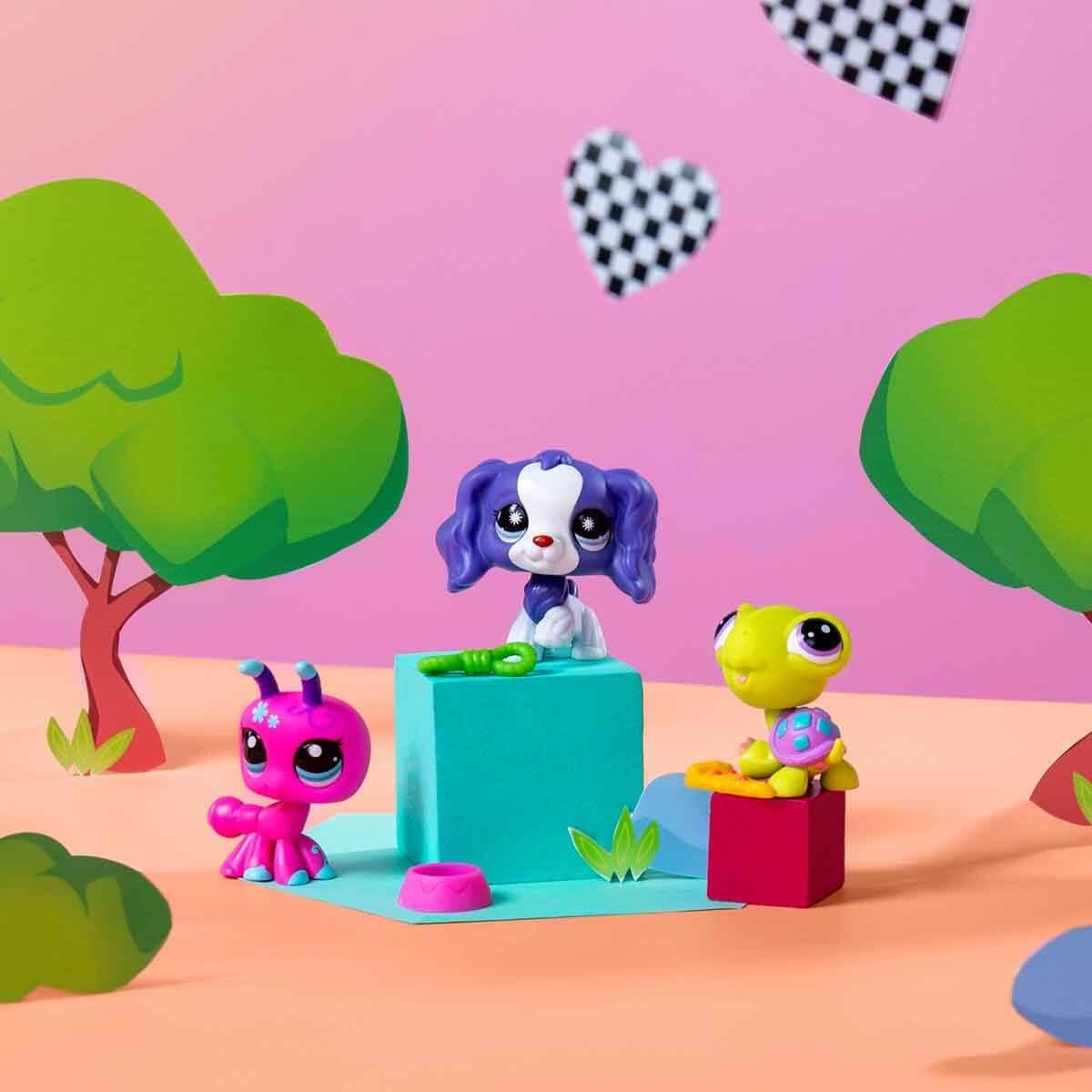 LITTLEST PET SHOP MINISLER 3LU FIGUR SETI S3 BACKYARD PETS Diğer S00006469 BCK PTS