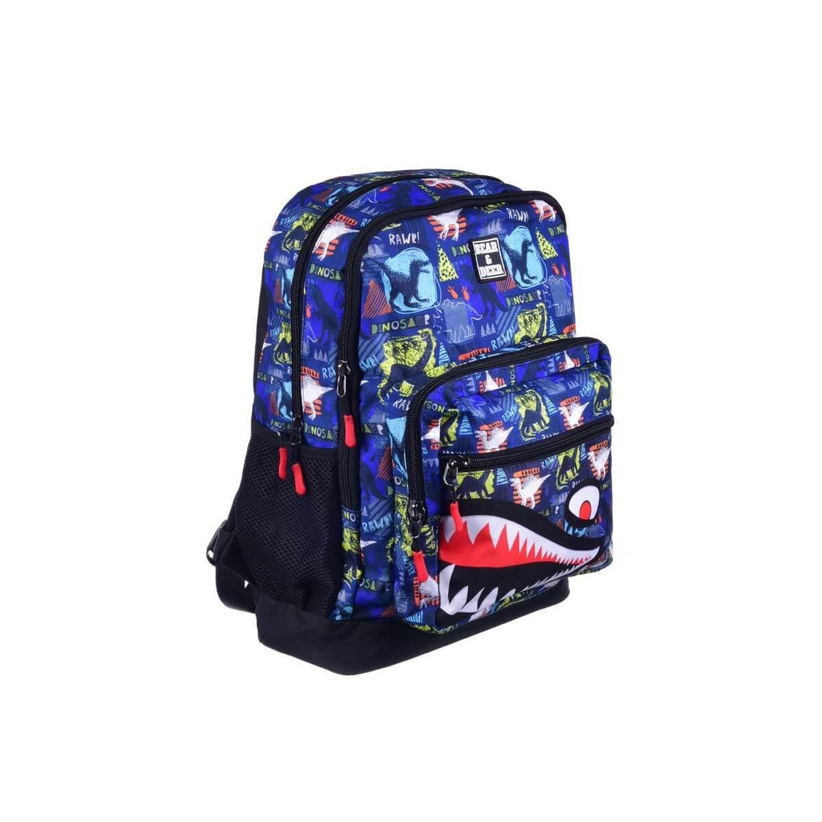 School Dino Çift Gözlü Sırt Çantası BD CN0236 Bear & Deer BD CN0236