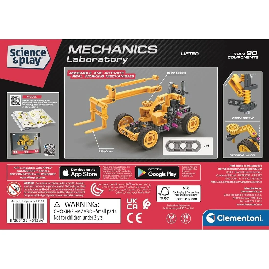 CLEMENTONI MEKANIK LABORATUVARI LIFTER 75133 Diğer CLE 75133