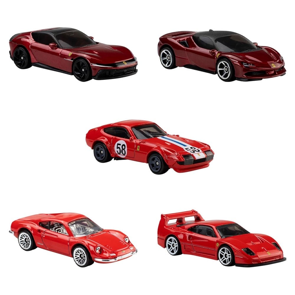 HOT WHEELS 5 LI FERRARI ARABA SETI JLN12 Diğer JLN12