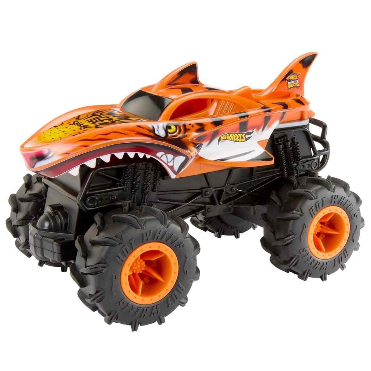 HOT WHEELS MONSTER TRUCKS 1:24 TIGER SHARK UZAKTAN KUMANDALI ARABA HNV03 Diğer HNV03