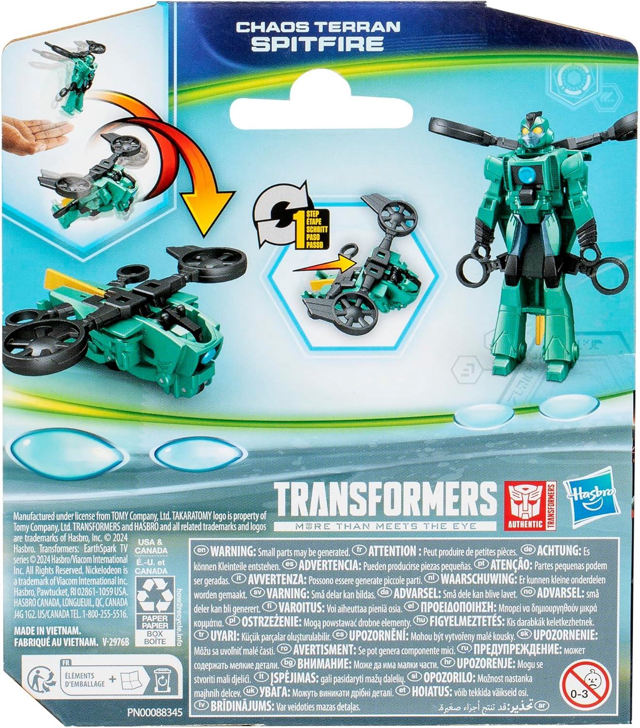 Transformers Earthspark Tek Adımda Dönüşen Fi̇gür Chaos Terran Spitfire F6229-F8663 Transformers F8663