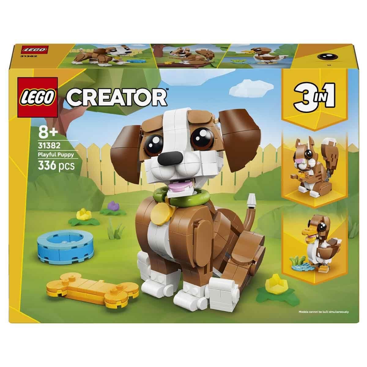 LEGO CREATOR 3’U 1 ARADA SEVIMLI HAYVANLAR: OYUNBAZ YAVRU KOPEK 31382 Diğer LMC31382
