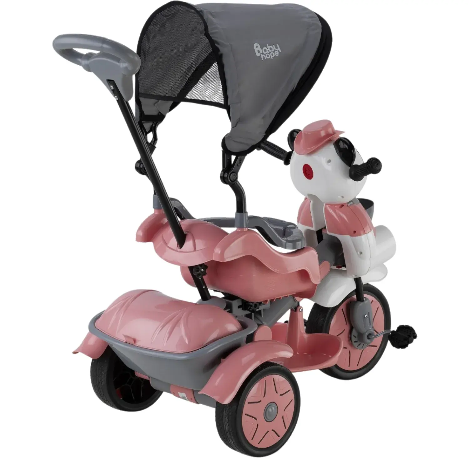BABYHOPE LITTLE PANDA KONTROLLU BISIKLET PASTEL PEMBE Diğer 127 LTP PP