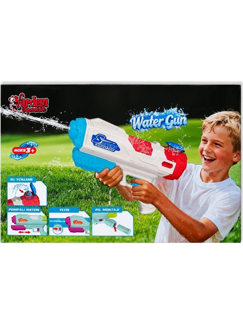 VARDEM KUTULU SARJLI OTOMATIK SU TABANCASI (30 CM) 10975 Diğer VAR VRD10975