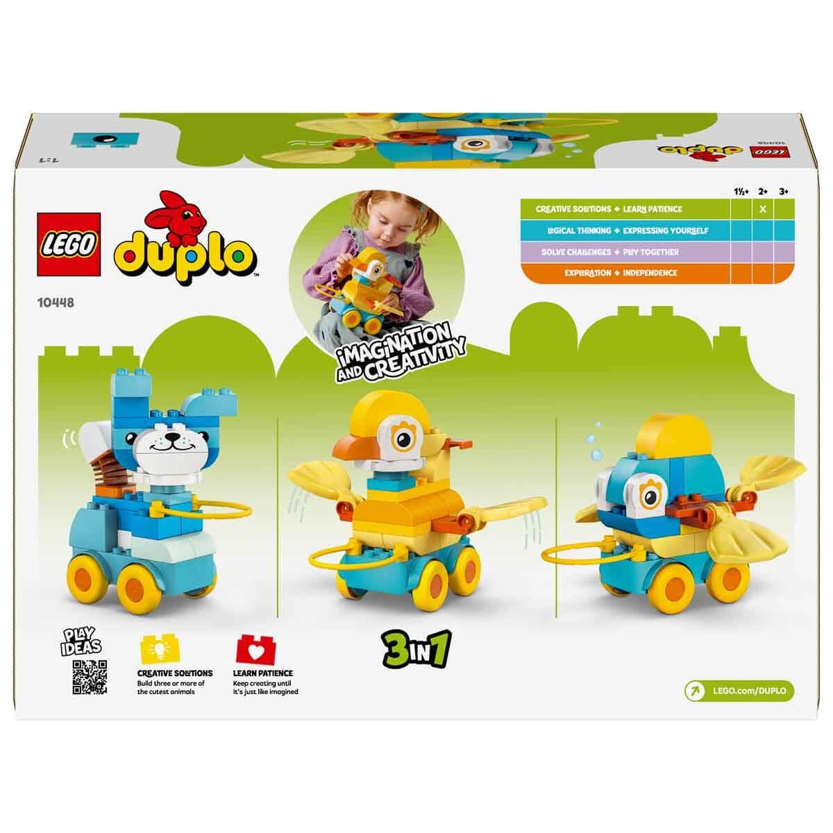 LEGO DUPLO 3’U 1 ARADA TEKERLEKLI HAYVANLAR 10448 Diğer LED10448