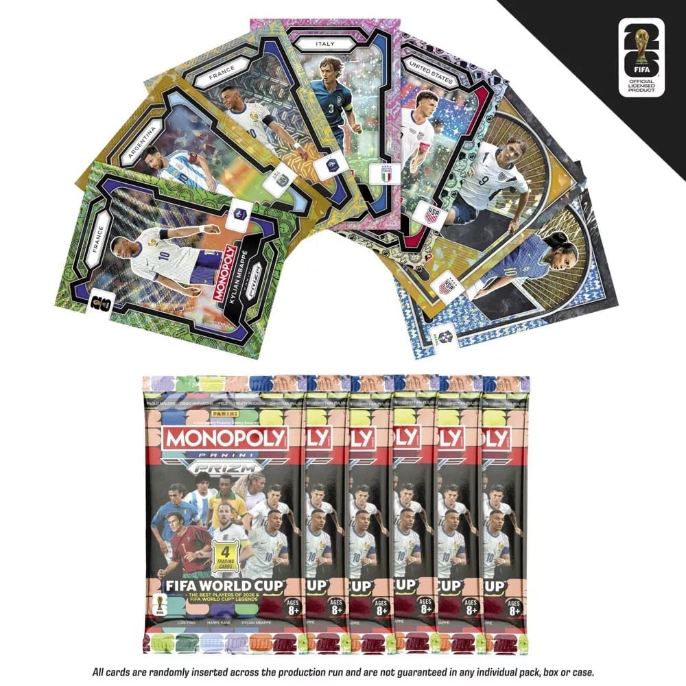 Monopoly Panini Prizm: Fifa Dünya Kupası Koleksiyon Kartları Genişletme Paketi Booster Box G2677 Monopoly G2677