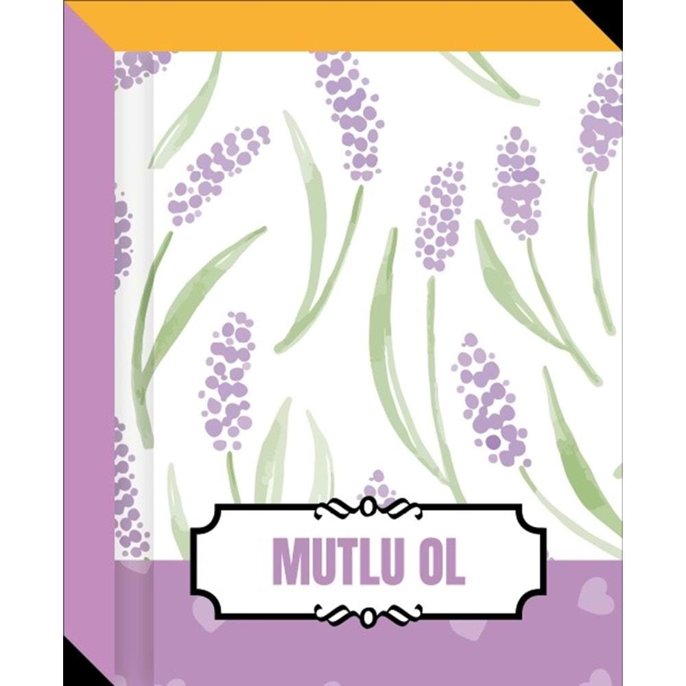 Lilamor Çiçek Mini Çizgisiz Not Defteri 4x5 120 Sayfa Bubu LLM ND0405 CK01