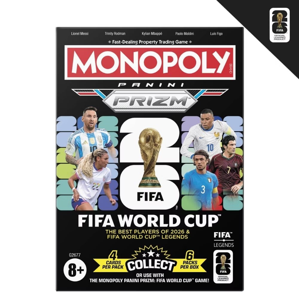 Monopoly Panini Prizm: Fifa Dünya Kupası Koleksiyon Kartları Genişletme Paketi Booster Box G2677 Monopoly G2677