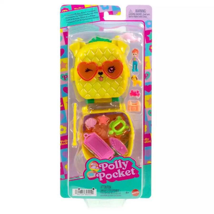 POLLY POCKET PINEAPPLE PUPPY BEACH COMPACT JFV00 Polly Pocket JFV00