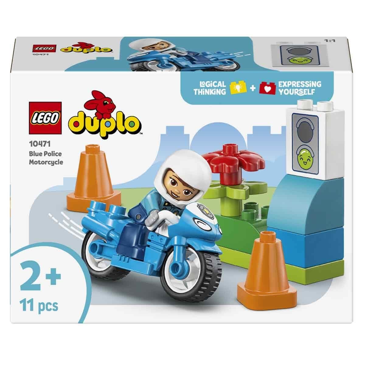 LEGO DUPLO KASABASI MAVI POLIS MOTOSIKLETI 10471 Diğer LED10471