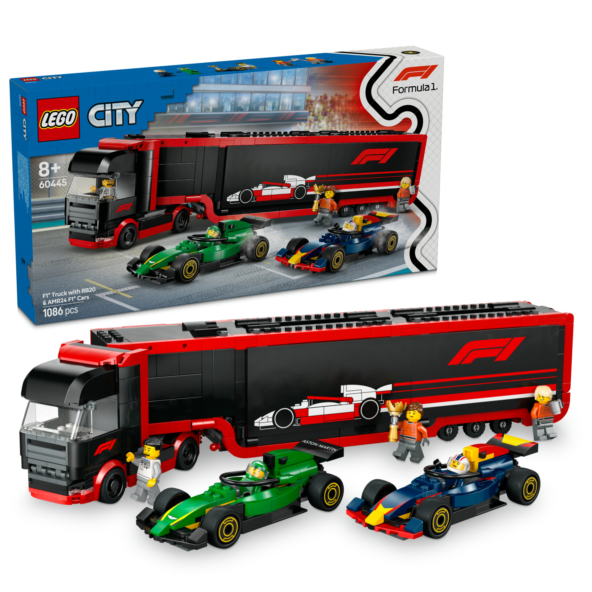 LEGO CITY RB20 VE AMR24 F1 ARABALI F1 KAMYONU 60445 Diğer LSC60445