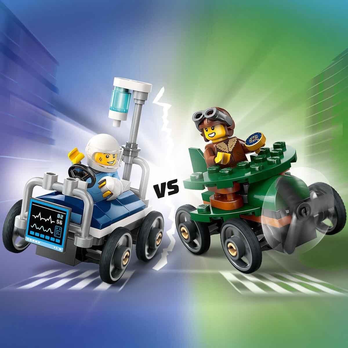LEGO CITY UCAK HASTANE YATAGINA KARSI YARIS ARABASI PAKETI 60459 Diğer LSC60459