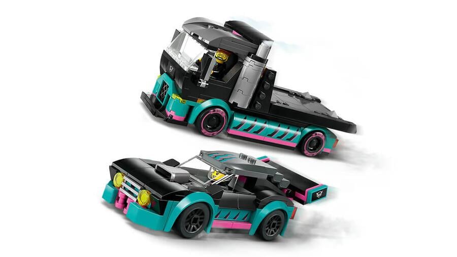 LEGO City Yarış Arabası ve Araba Taşıyıcı Kamyon 60406 Lego LSC60406
