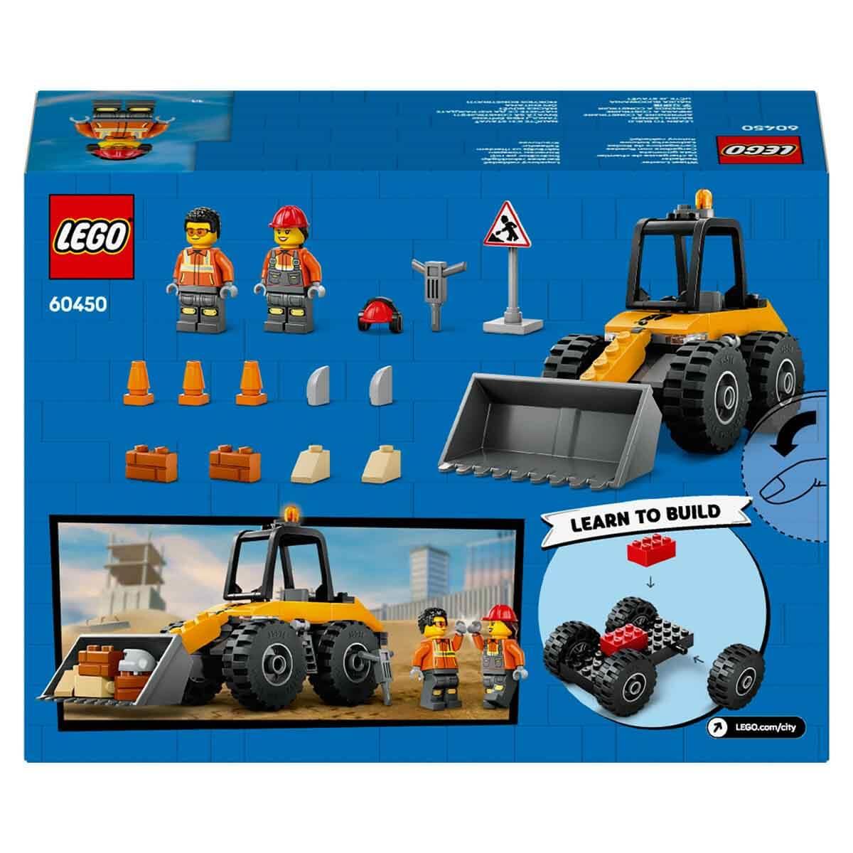 LEGO CITY SARI TEKERLEKLI INSAAT YUKLEYICISI 60450 Diğer LSC60450