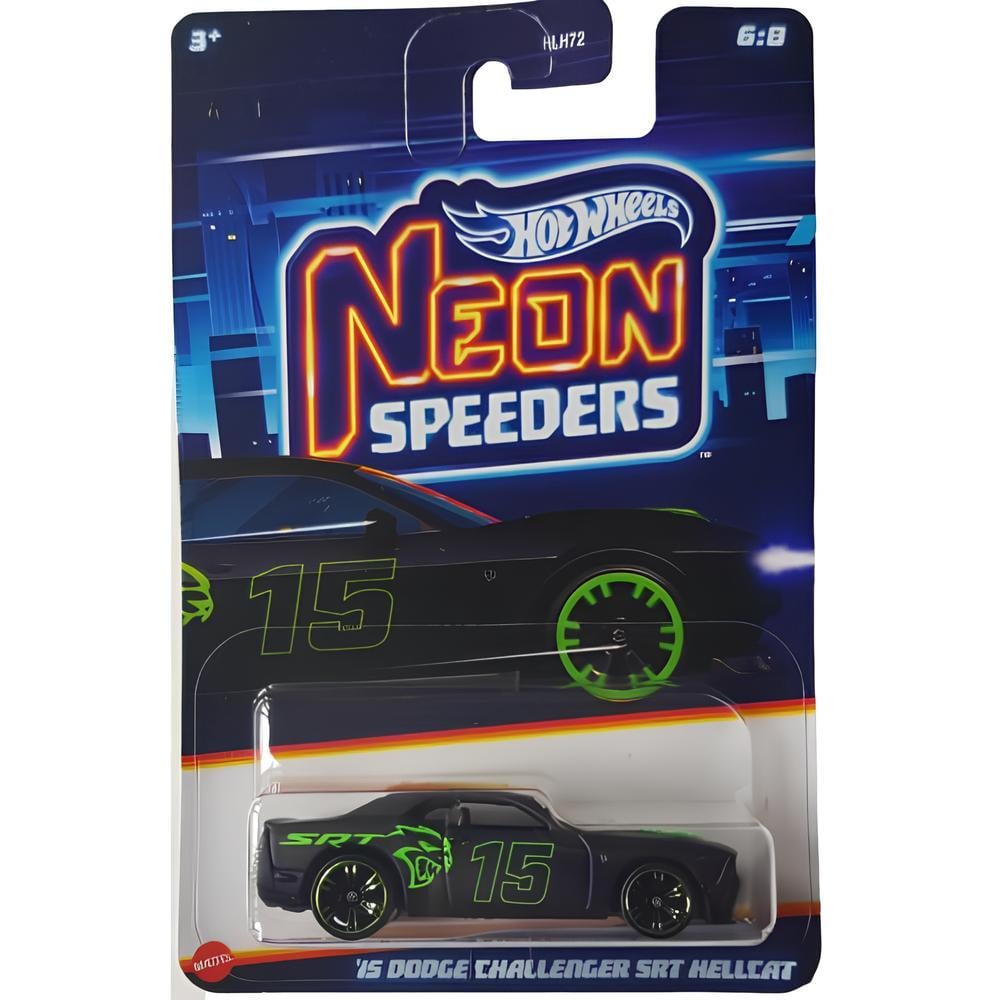 Hot Wheels Neon Speeders 2015 Dodge Challenger SRT Hellcat HLH72-HRW80 Hot Wheels HRW80