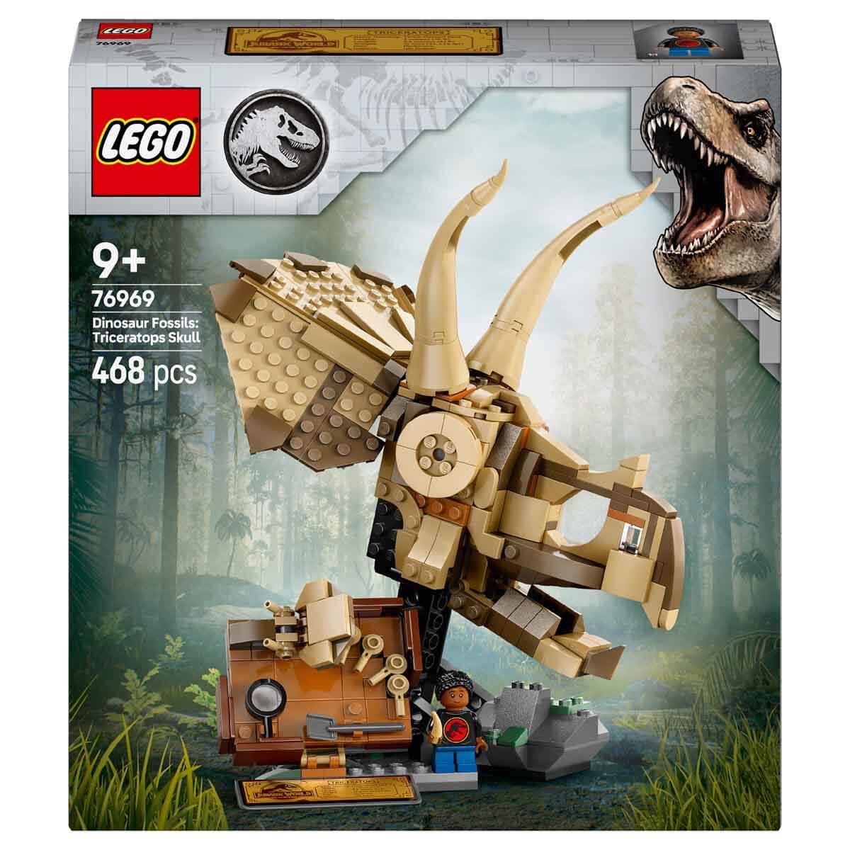 LEGO JURASSIC WORLD DINOZOR FOSILLERI TRICERATOPS KAFASI 76969 Diğer LJW76969