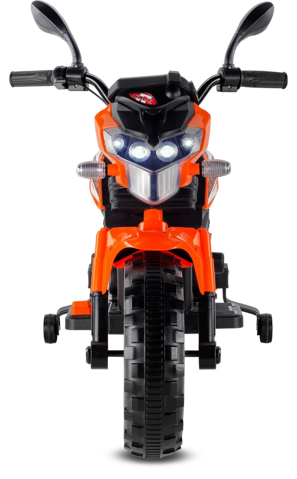 BABYHOPE 447 MOTOCROSS AKULU MOTORSIKLET 12V TURUNCU Diğer 447 MTCRSS T