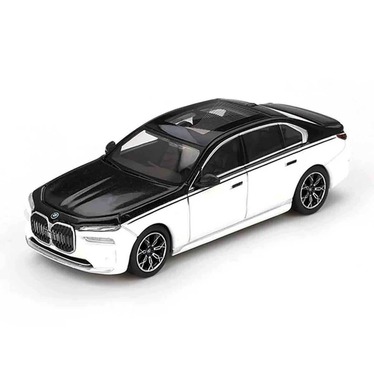 MINI GT 1:64 BMW I7 XDRIVE60 ALPINE WHITE / BLACK SAPPHIRE MGT00959 Diğer MGT00959