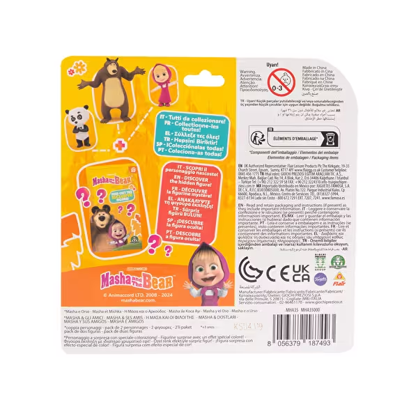 MASHA ILE KOCA AYI 2’LI FIGUR PAKETI PANDA MHA35000 Diğer MHA35000 P